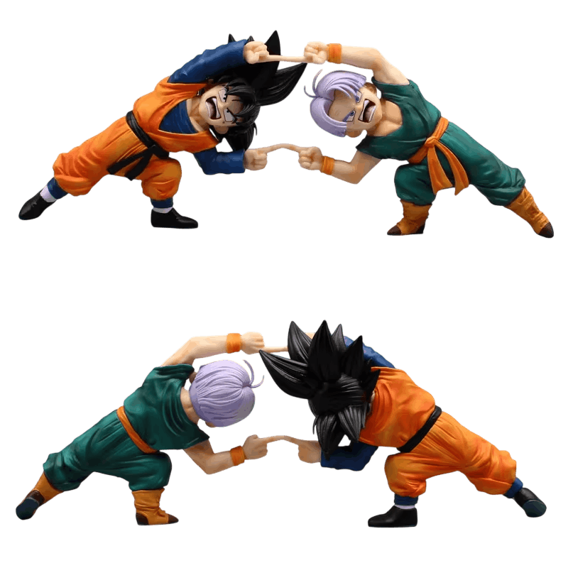 Figurine Gotenks fusion Goten Trunks vue de côté