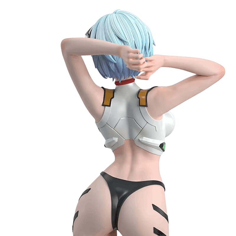 Figurine Rei Ayanami Evangelion - vue de dos