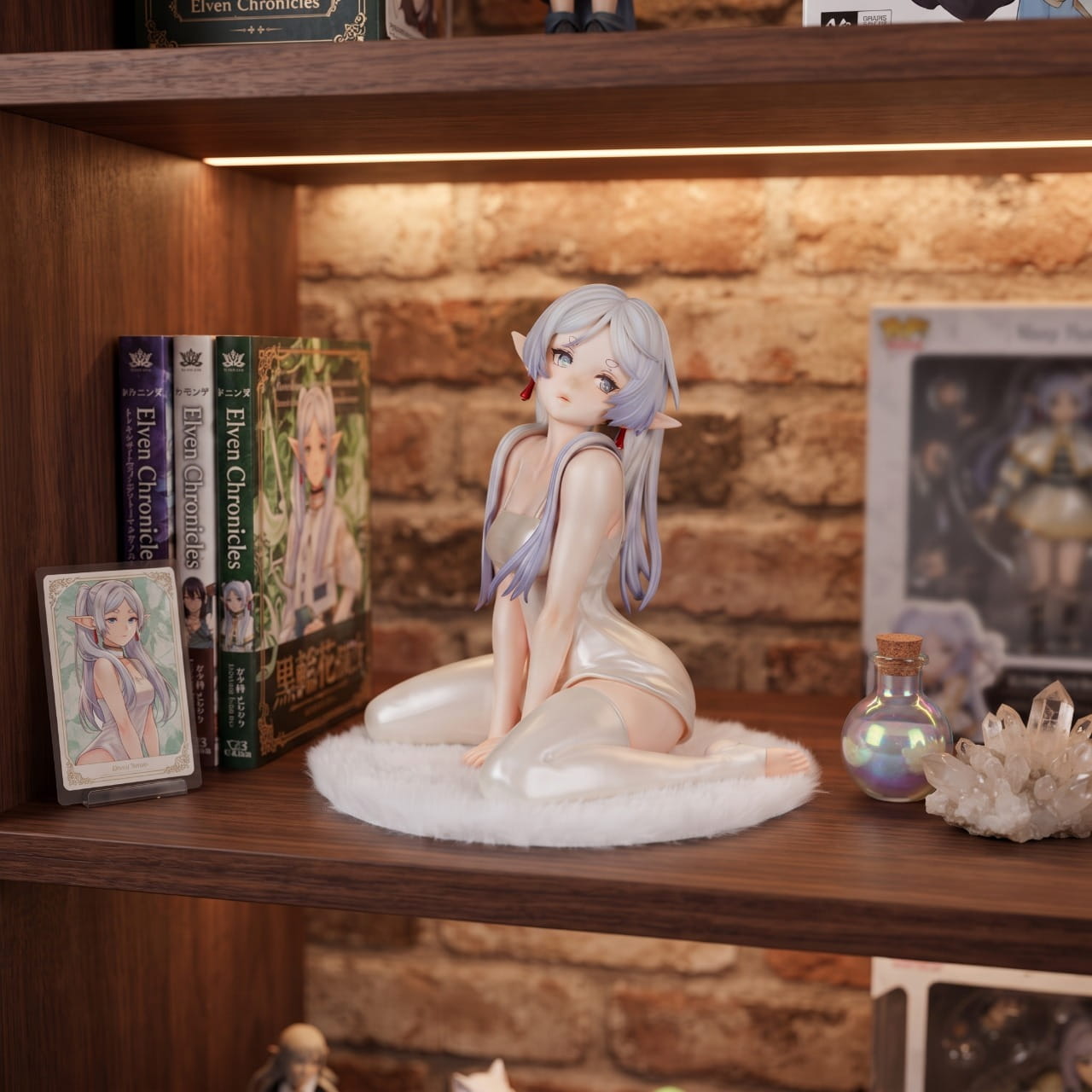 Figurine Frieren detente Sousou no Frieren - exposee sur une etagere (decor non inclus)