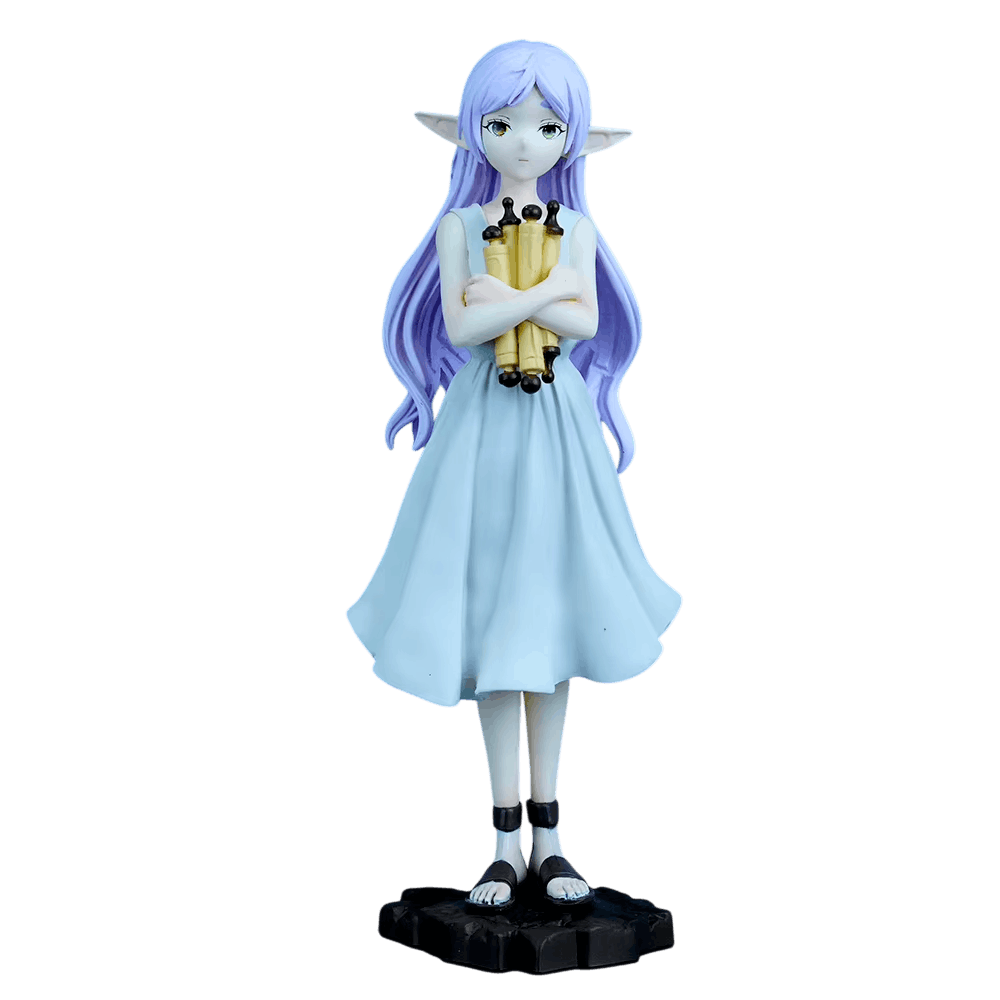 Figurine Frieren (Frieren), 20 cm, grande robe blanche qui ne pardonne aucun défaut de moulage — détourée, vue sans décor.