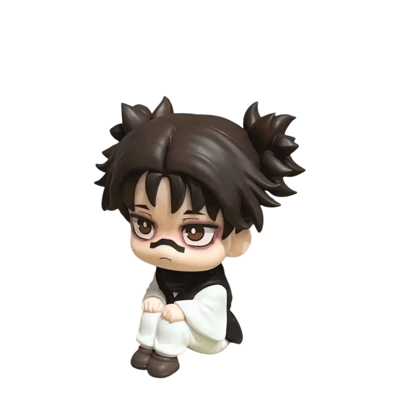 Figurine chibi Choso Jujutsu Kaisen 10 cm accroupi - face