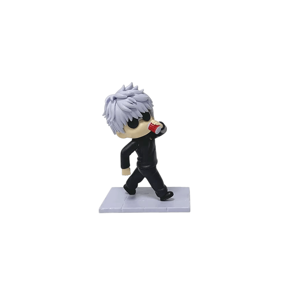 Figurine chibi Jujutsu Kaisen Gojo Satoru penché en avant - face