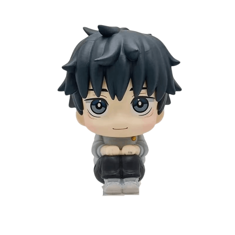 Figurine chibi Yuta Okkotsu Jujutsu Kaisen 10 cm assis en tailleur - face