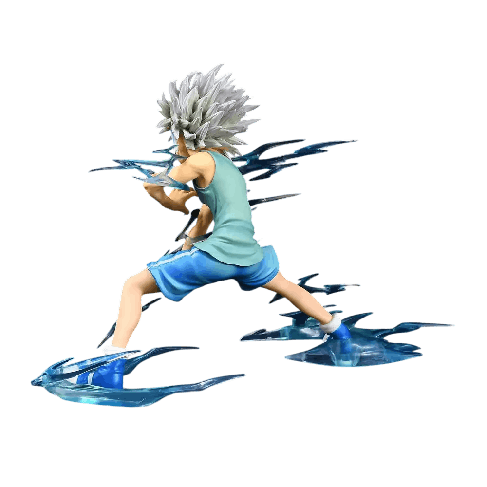 Figurine Killua Godspeed foudre translucide vue de côté