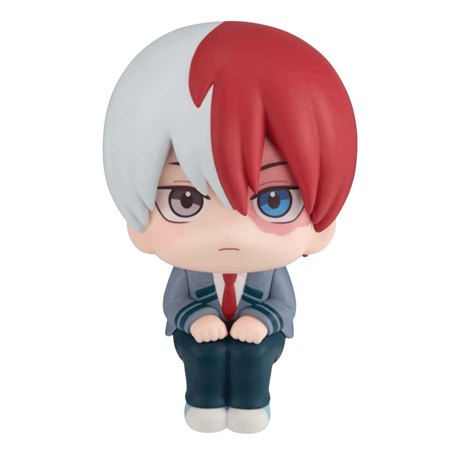 Figurine PVC de Todoroki vue de face, uniforme UA et cicatrice à l'œil gauche — My Hero Academia