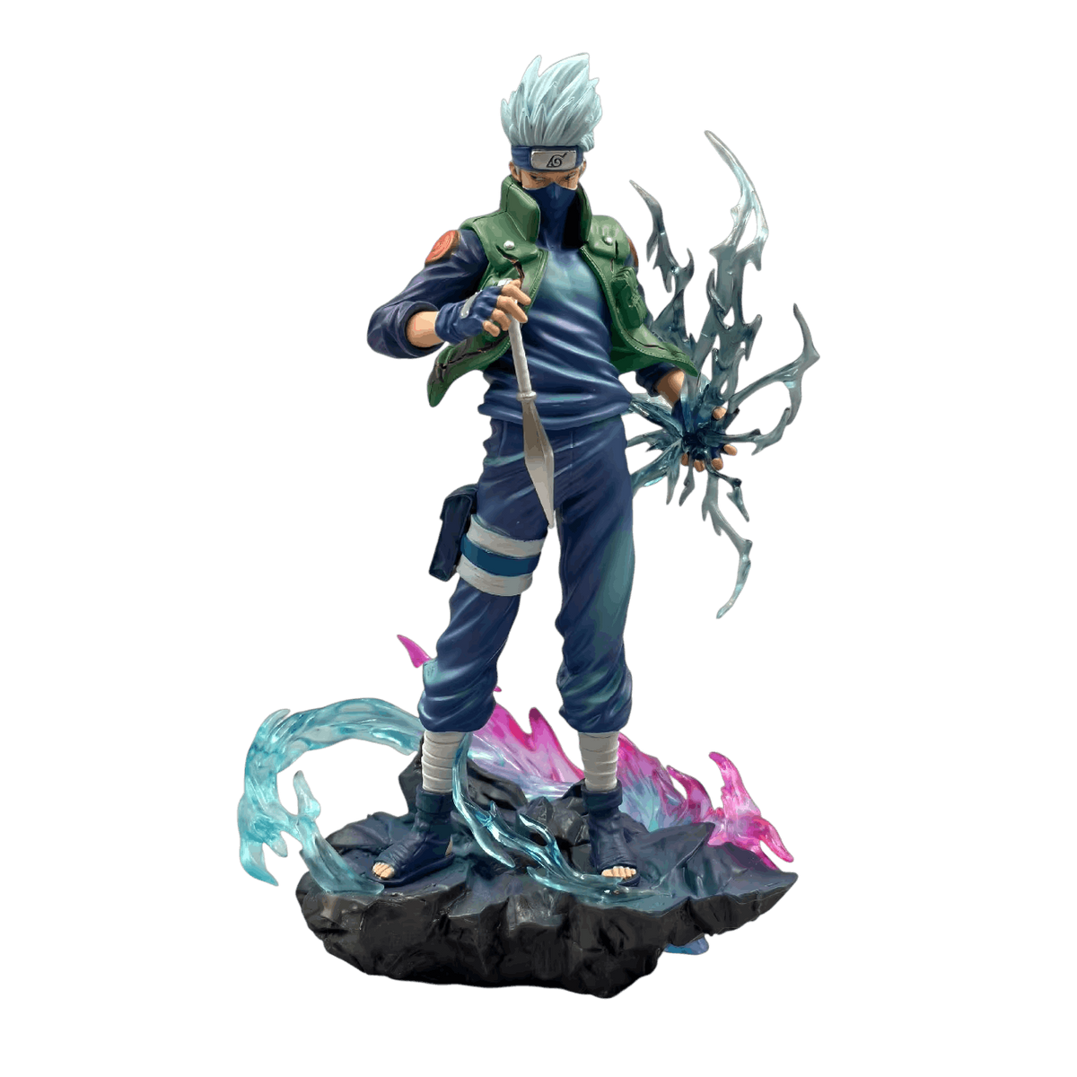Figurine Kakashi Hatake Raikiri éclairs bleus kunai - Naruto