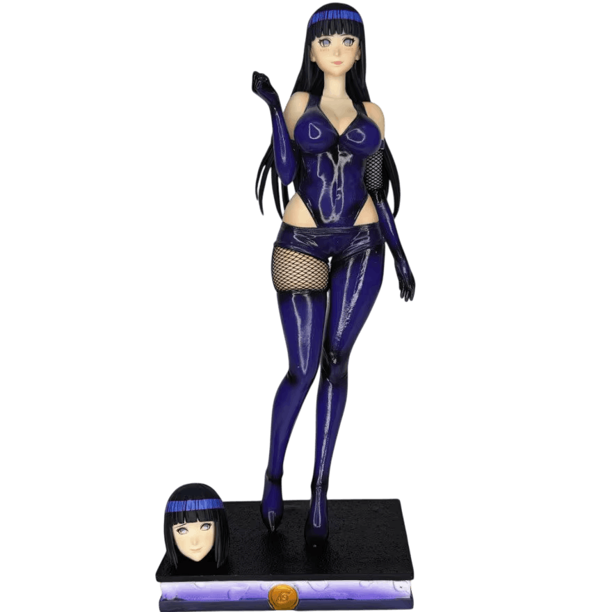 Figurine Hinata Hyuga Naruto version pin-up avec tete interchangeable