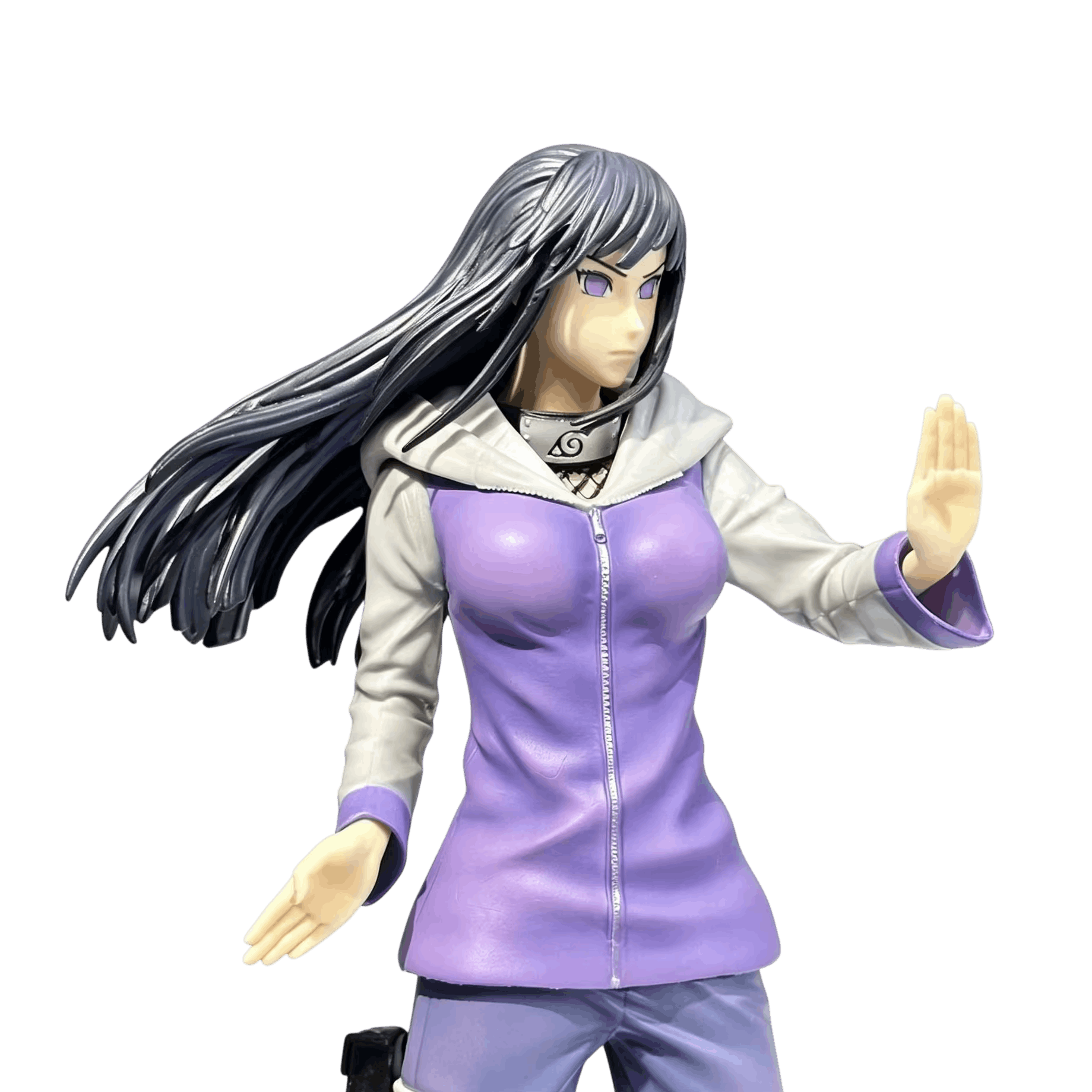 Figurine Hinata Hyûga détail du socle Naruto au sol assaut de Pain - Naruto