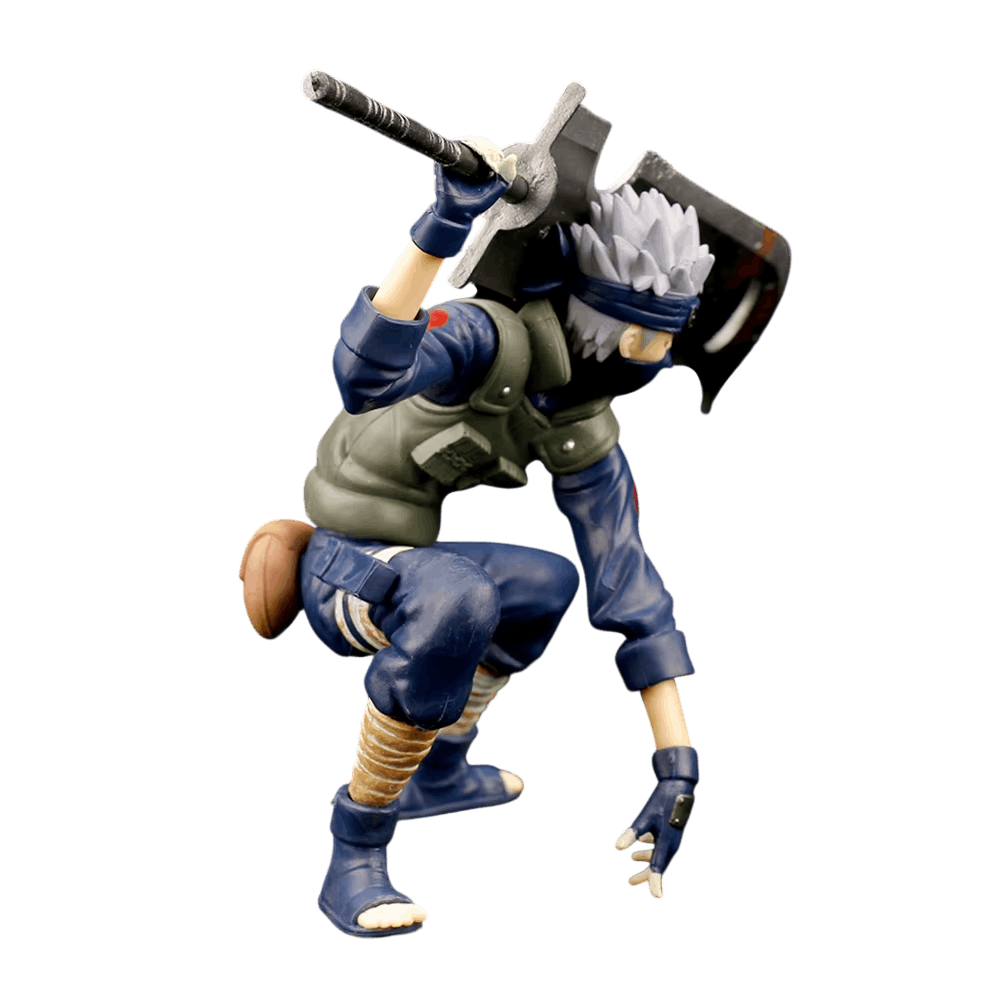 Figurine Naruto Kakashi épée géante détails de la pose