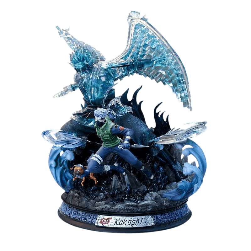 Diorama Kakashi Hatake Susanoo bleu Naruto - face