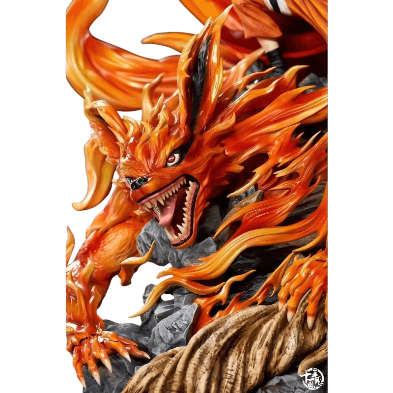 Figurine Naruto et Kurama grand format - details