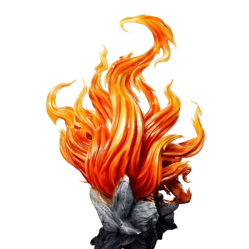 Figurine Naruto et Kurama grand format - profil