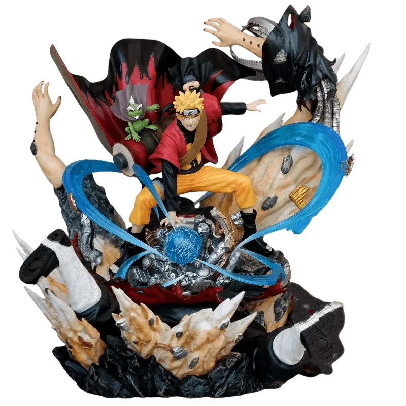 Figurine diorama Naruto contre Pain - face