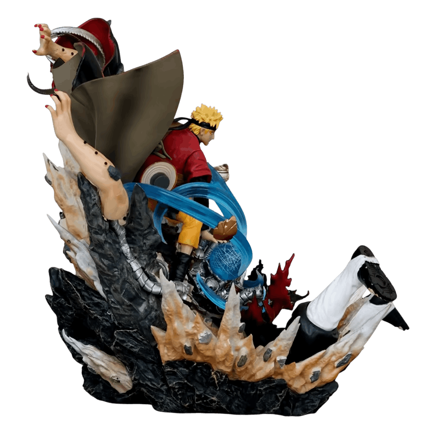 Figurine diorama Naruto contre Pain - profil