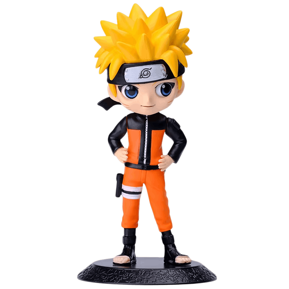 Figurine Naruto Uzumaki 15 cm mains sur les hanches - face