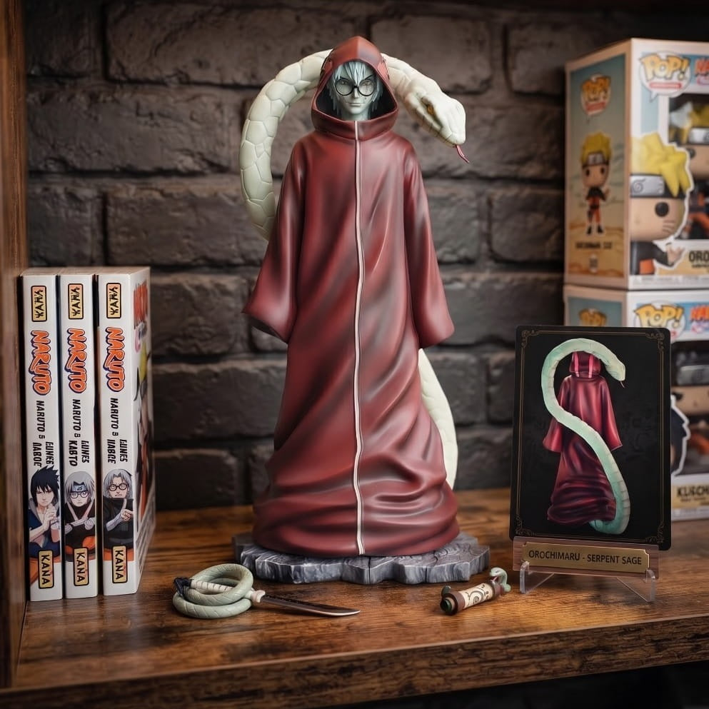 Figurine Yakushi Kabuto Naruto - exposee sur une etagere (decor non inclus)