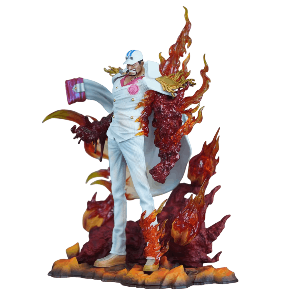 Statue Akainu One Piece vue de côté