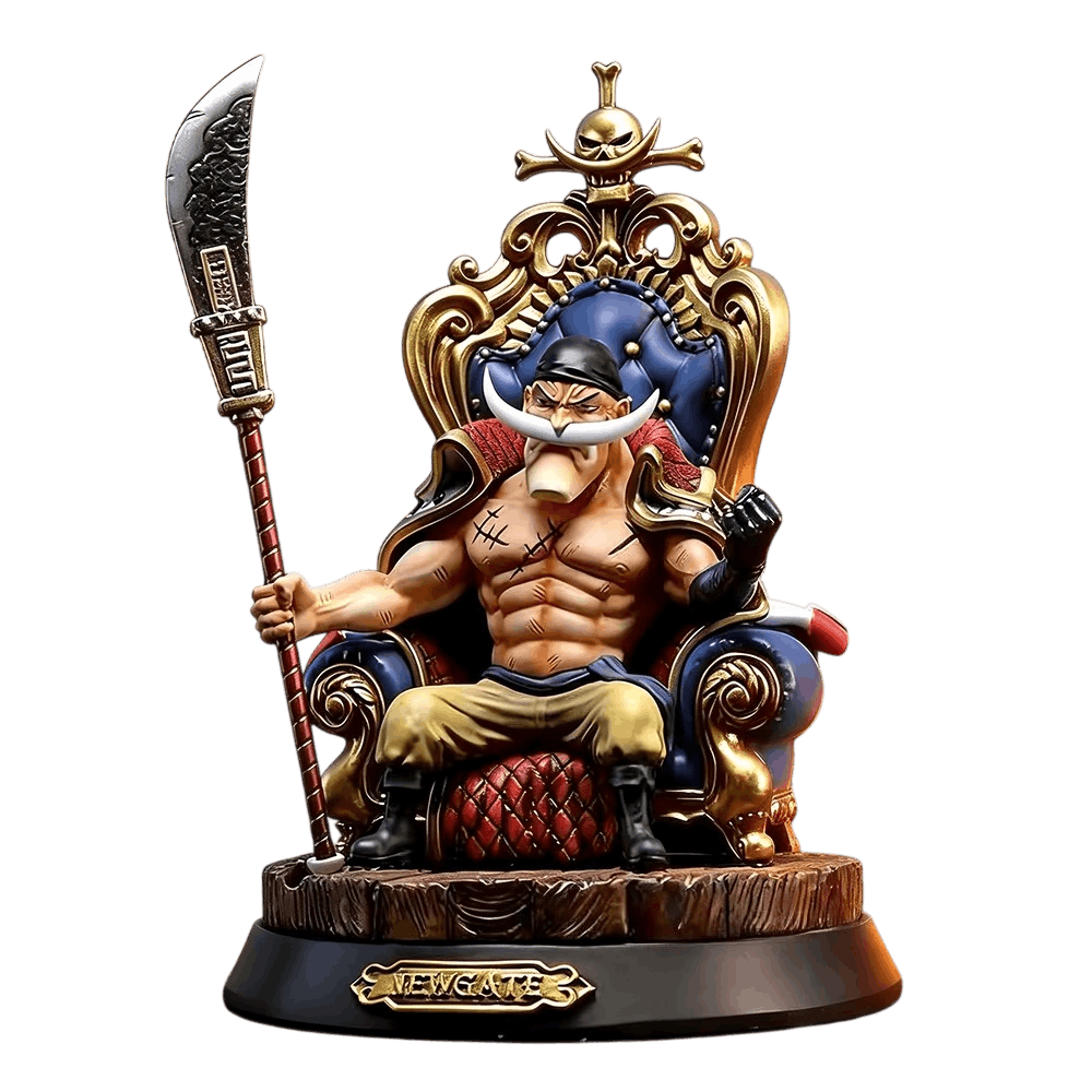 Figurine Barbe Blanche Edward Newgate trone One Piece - face