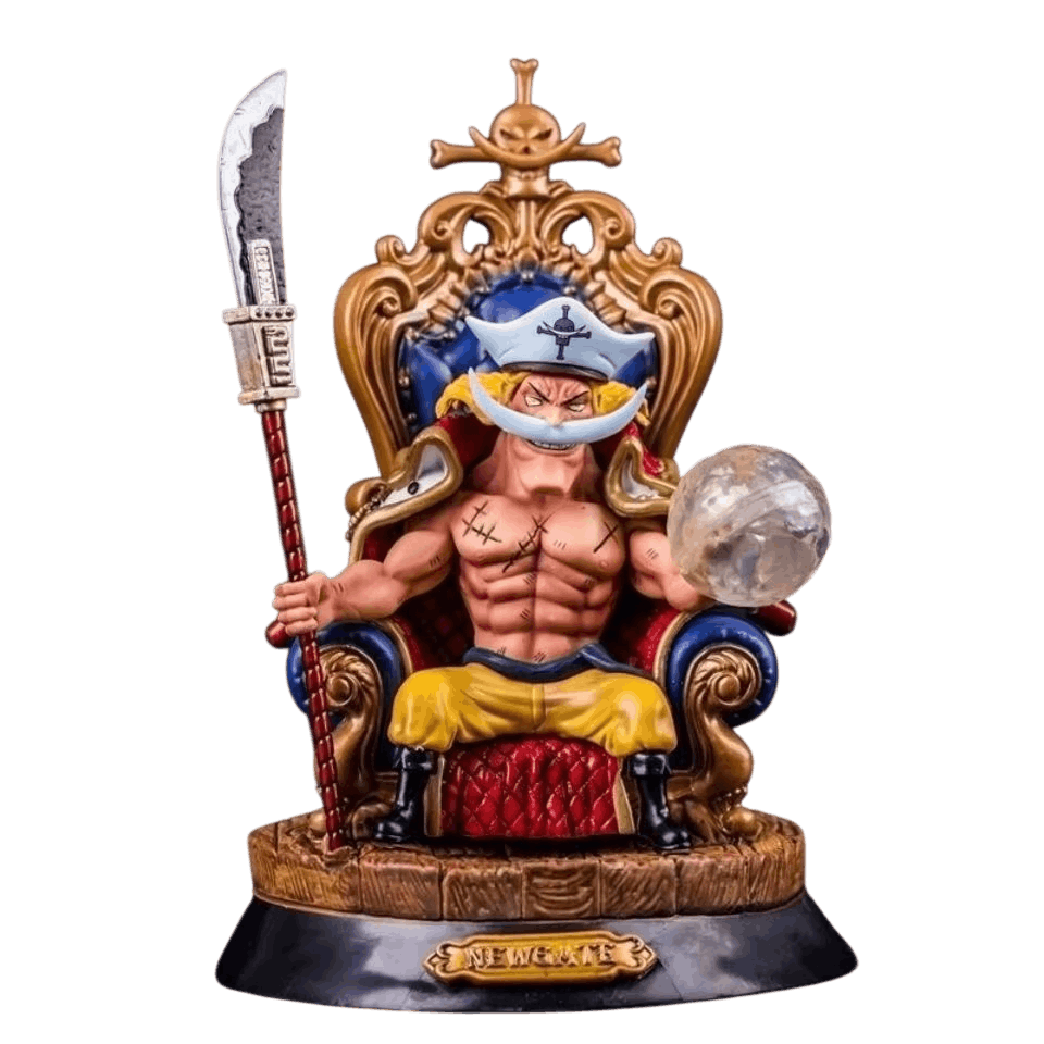 Figurine Barbe Blanche Edward Newgate trone One Piece - profil