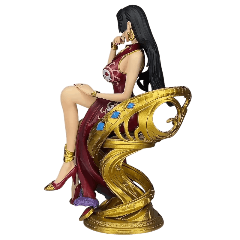 Figurine Boa Hancock trone serpent One Piece - details