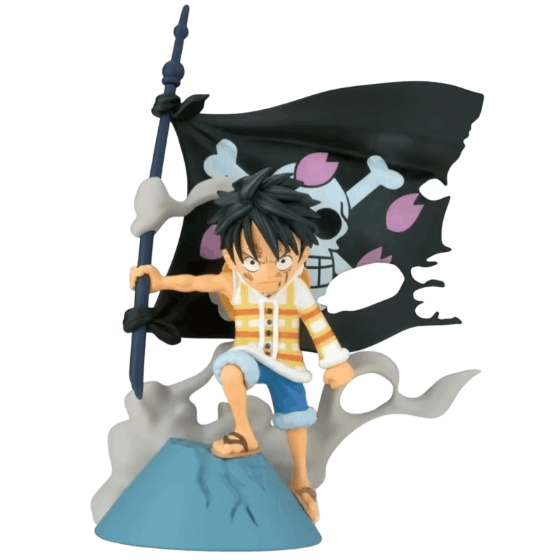 Diorama One Piece Luffy et le pavillon des Chapeaux de Paille - face