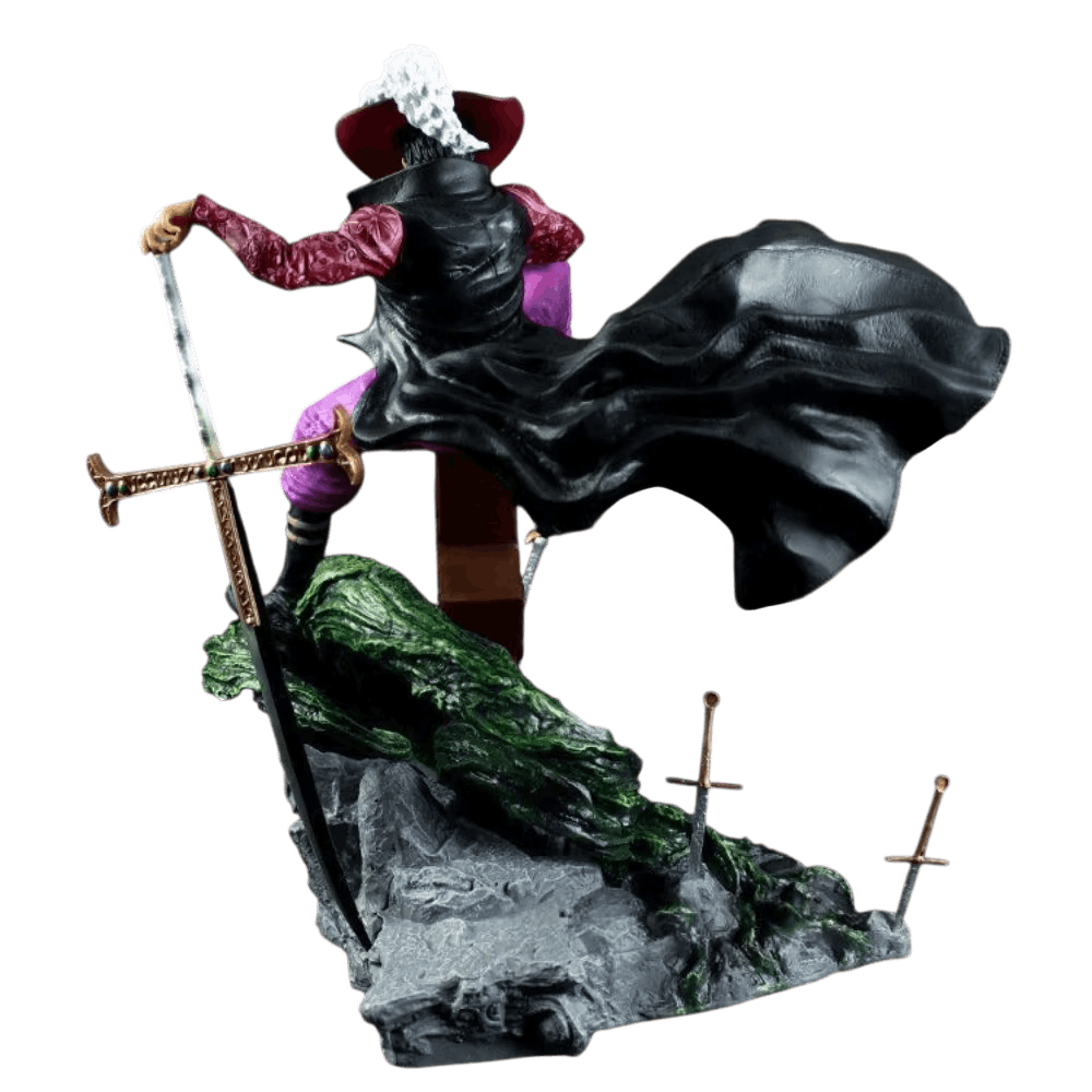 Figurine Dracule Mihawk Yoru oeil de faucon One Piece - details