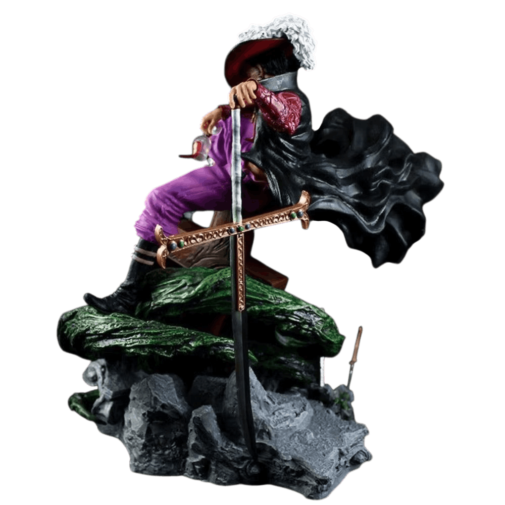 Figurine Dracule Mihawk Yoru oeil de faucon One Piece - profil