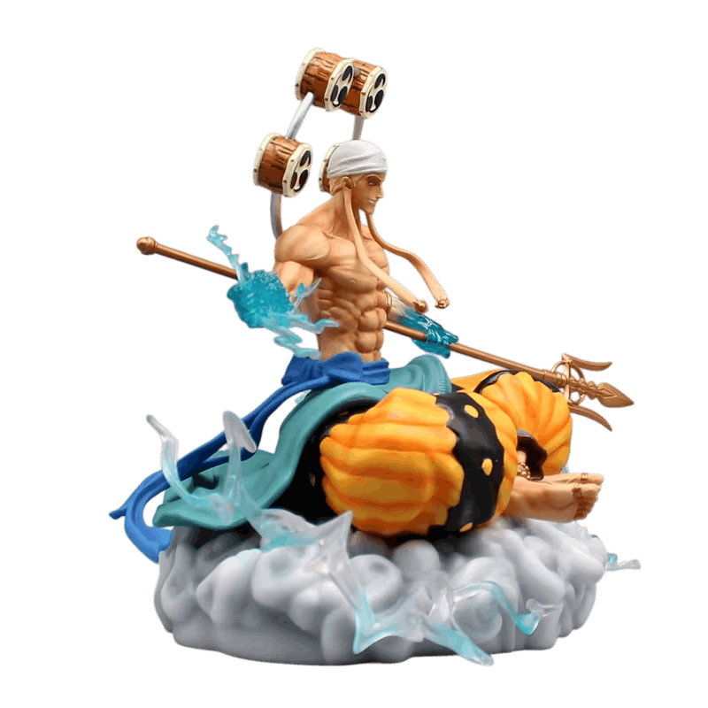 Figurine Enel assis sur son nuage One Piece - profil