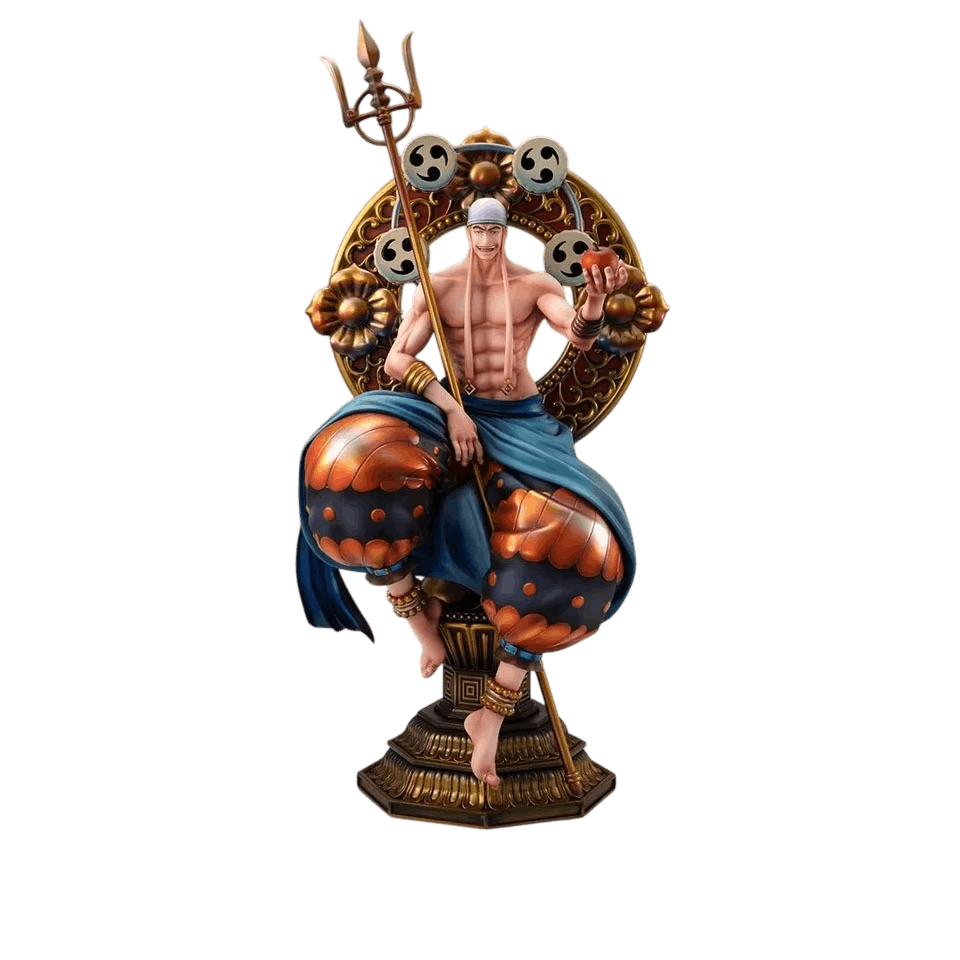 Figurine Enel sur son trone One Piece - face