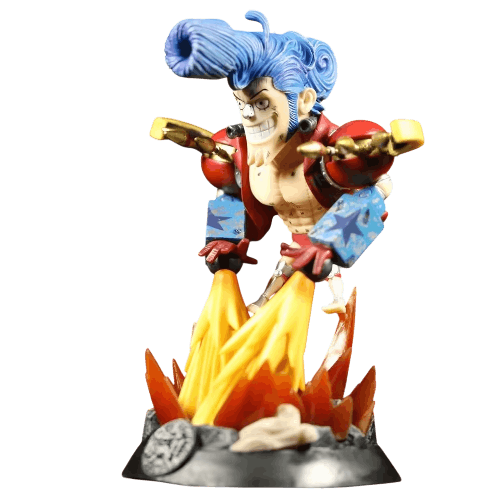 Figurine Franky pose super One Piece - profil