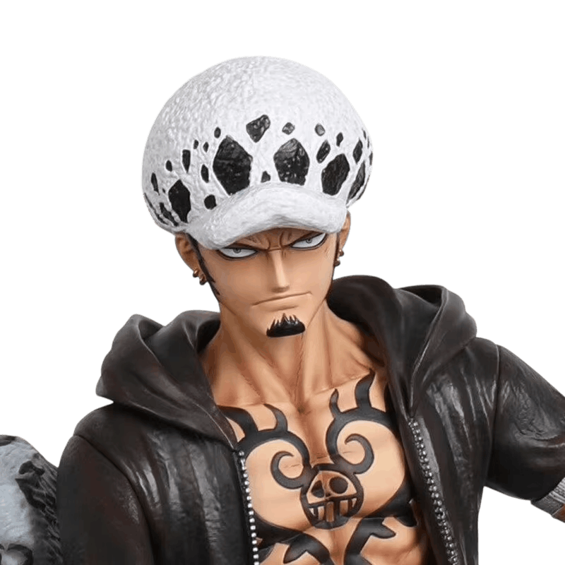 Figurine Trafalgar Law leopard des neiges One Piece - details