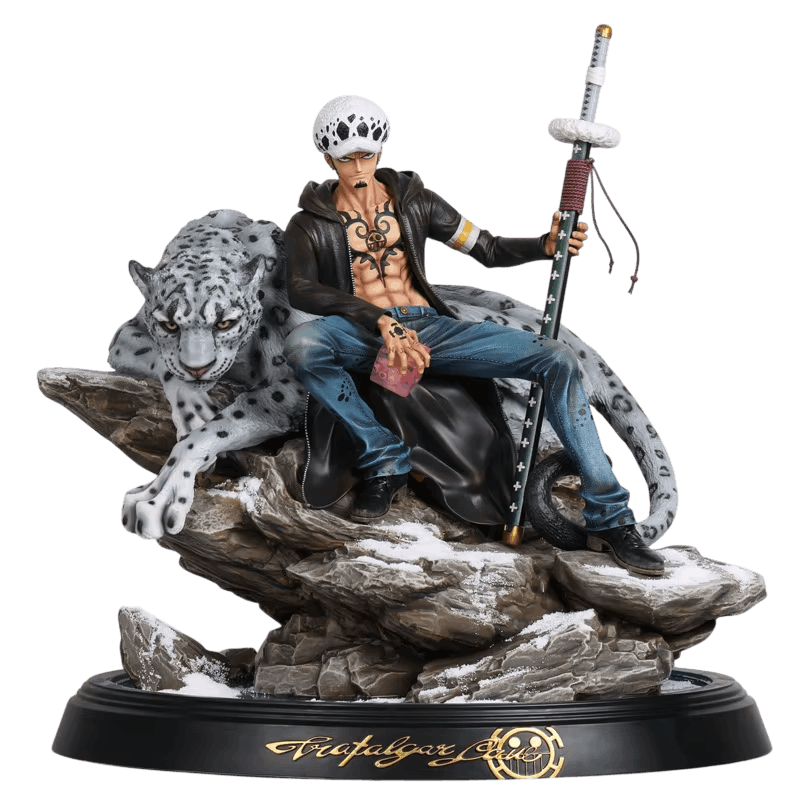 Figurine Trafalgar Law leopard des neiges One Piece - face