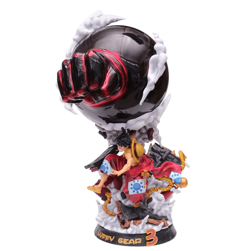 Figurine Luffy Gear 3 kimono One Piece - face