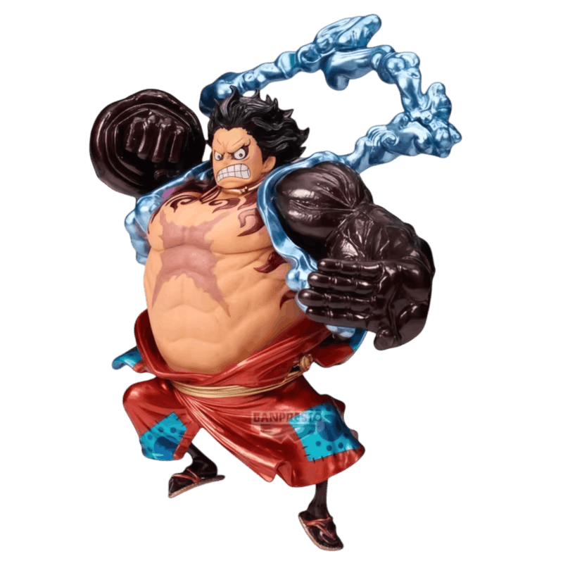 Figurine Luffy Gear 4 Boundman poings noirs de Haki - One Piece