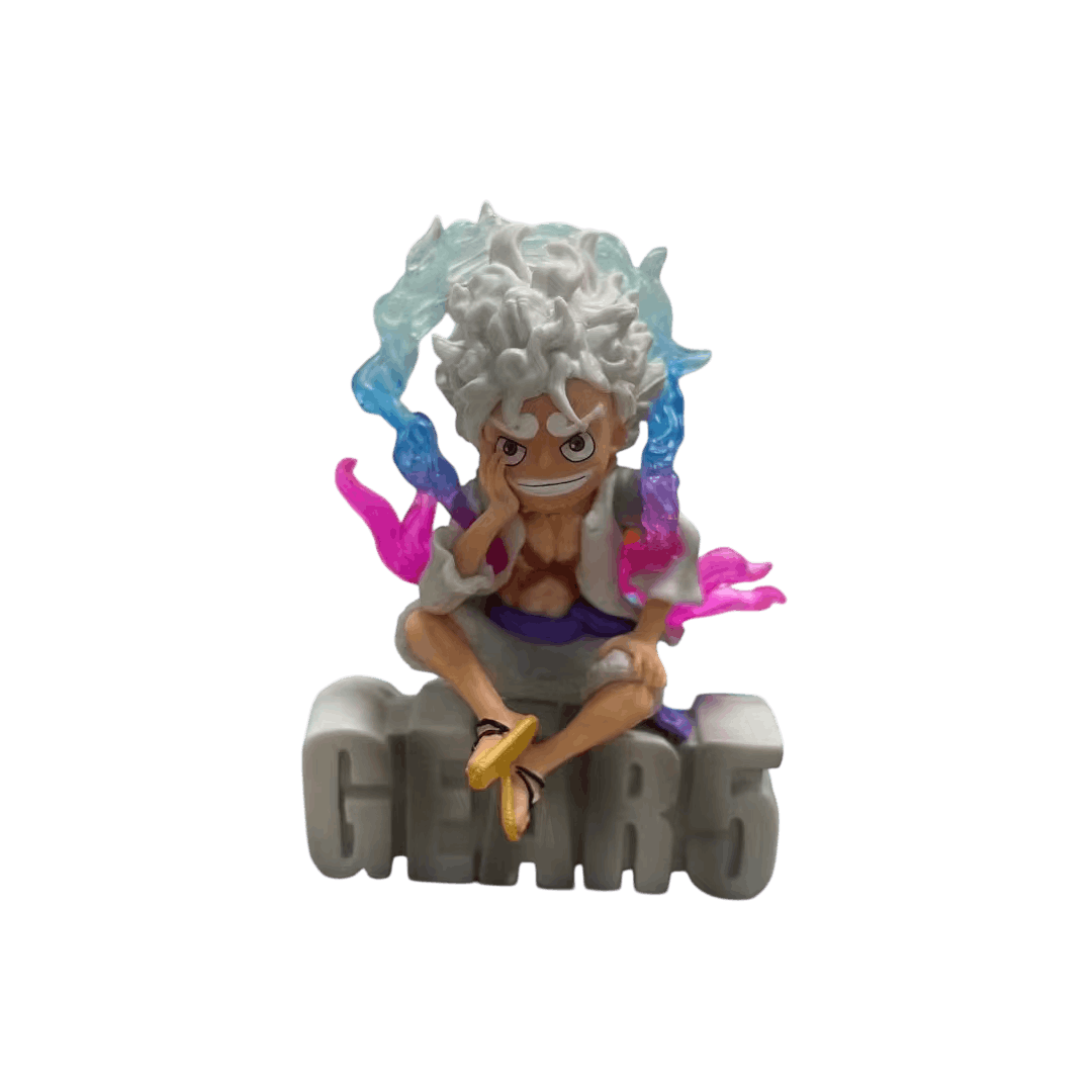 Figurine One Piece Luffy Gear 5 mini 10 cm de face