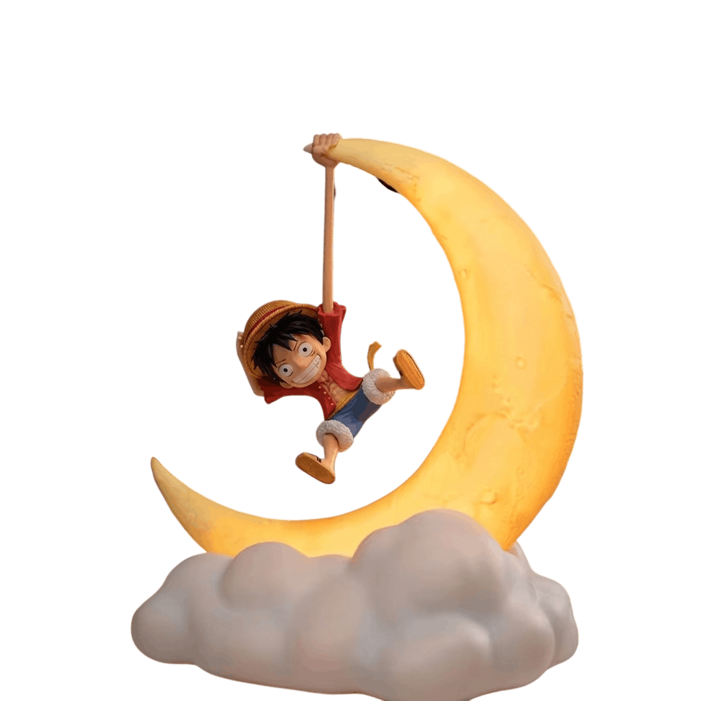 Figurine One Piece Luffy enfant à la lanterne 20 cm de face