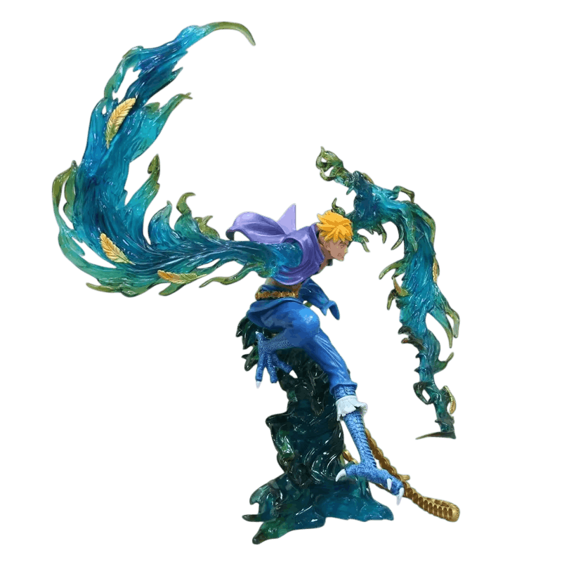 Figurine Marco le Phenix flammes bleues One Piece - profil