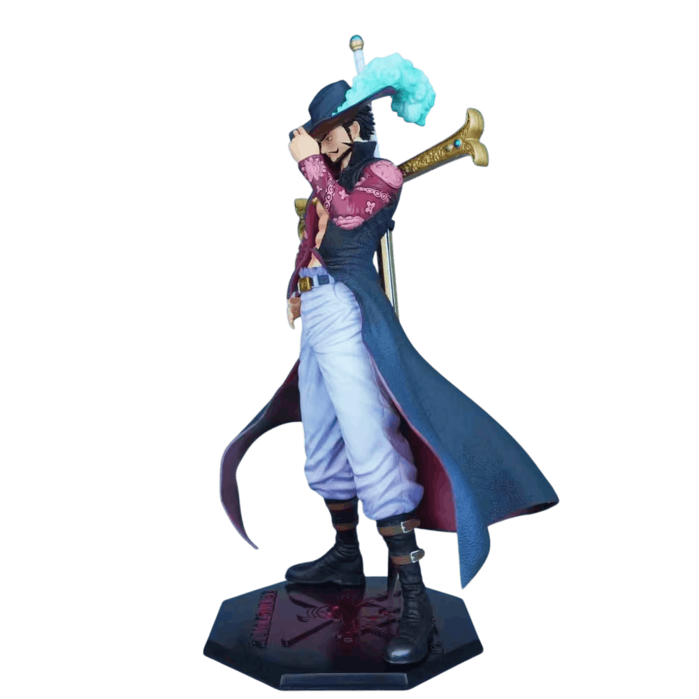 Figurine Mihawk Oeil de Faucon One Piece vue de côté