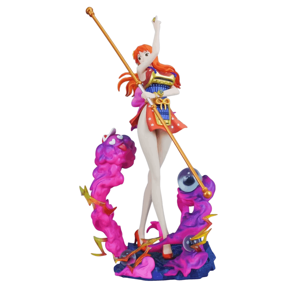 Figurine Nami navigatrice One Piece vue de côté