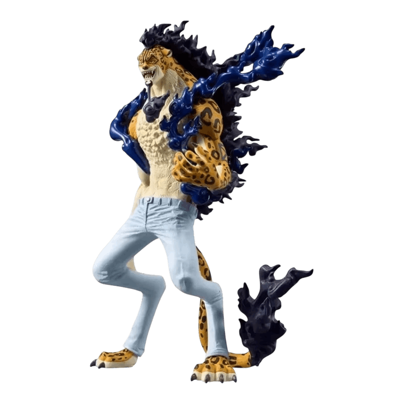 Figurine Rob Lucci forme leopard One Piece - profil