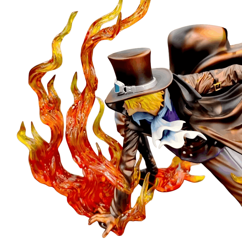 Figurine Sabo poing de flamme One Piece - details