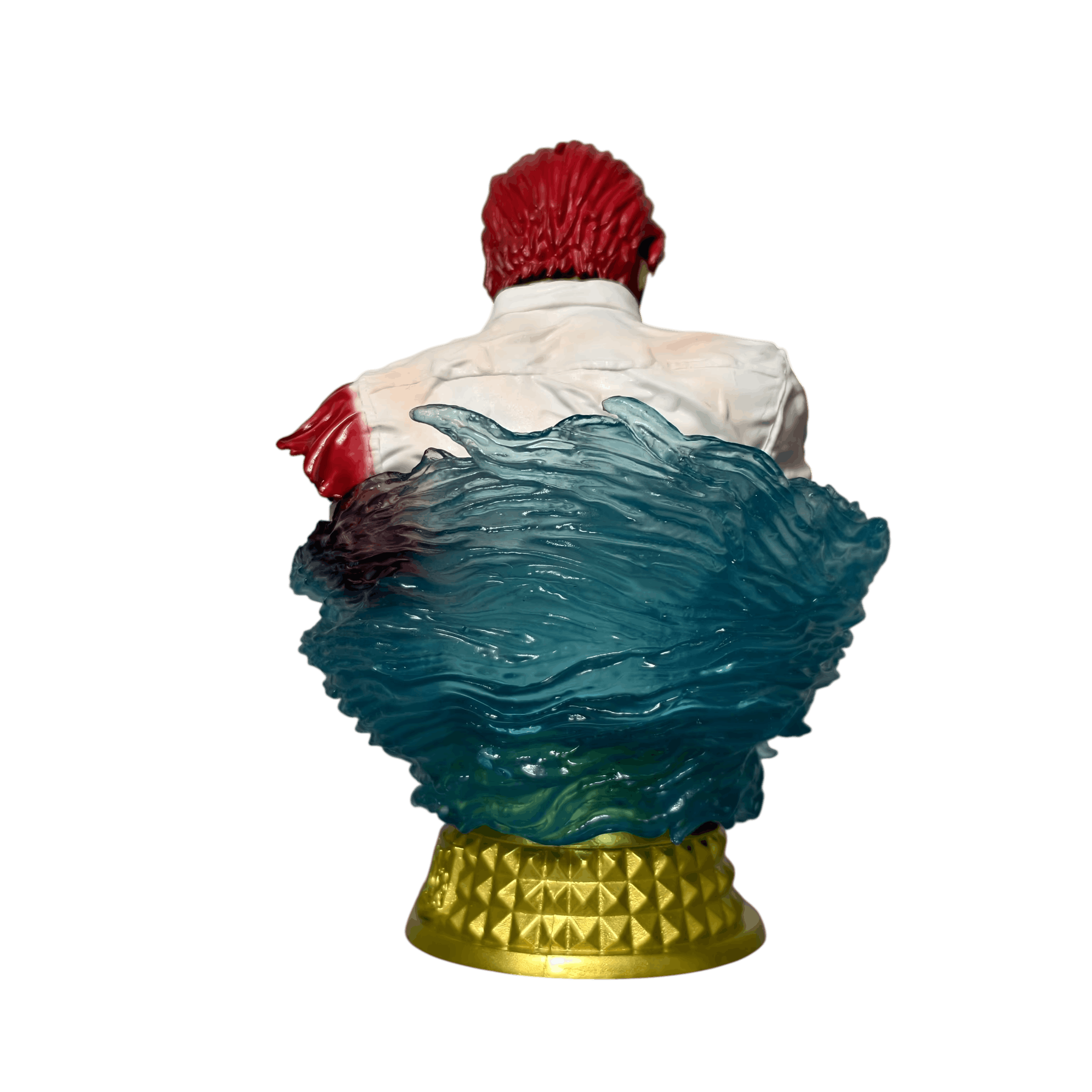 Buste Shanks et Luffy vue arrière chemise déchirée - One Piece