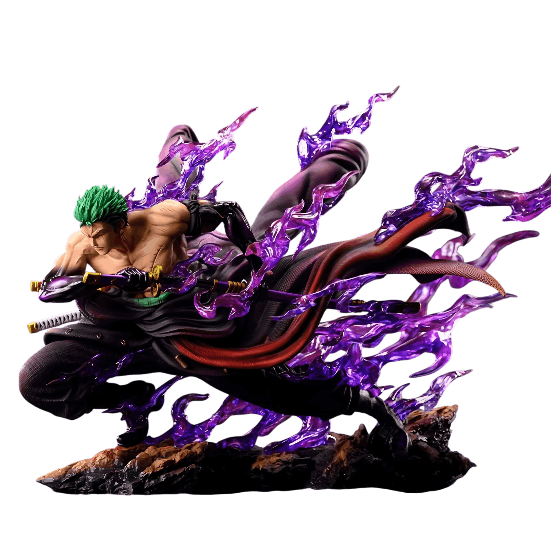 Figurine Zoro degainage aura maudite One Piece - face