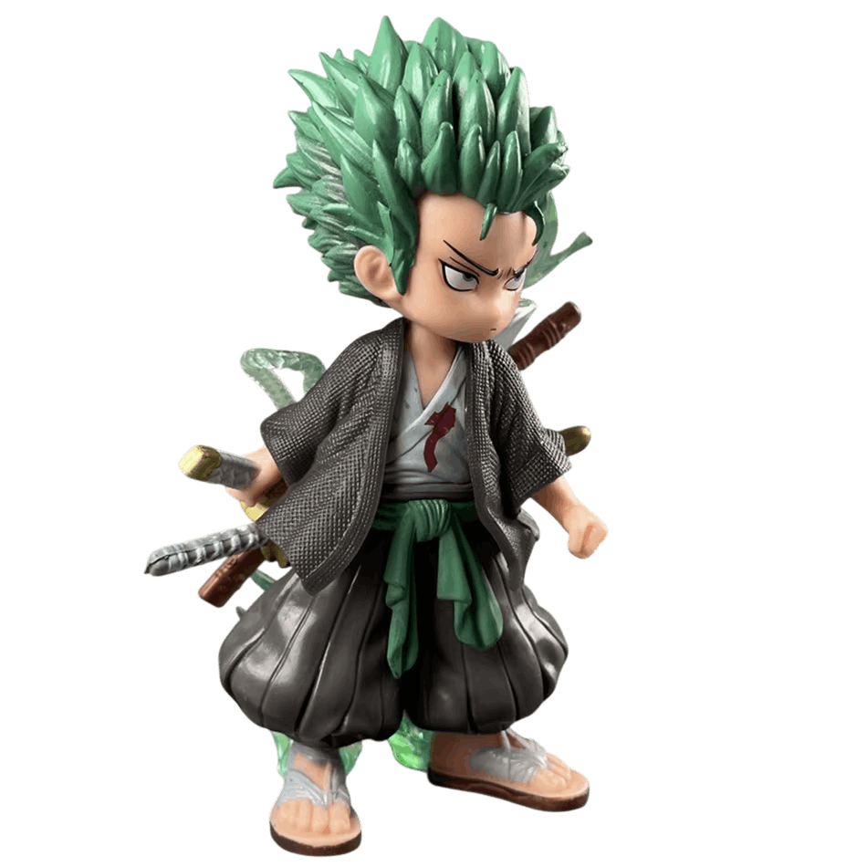 Figurine One Piece Roronoa Zoro en kimono de Wano - trois quarts