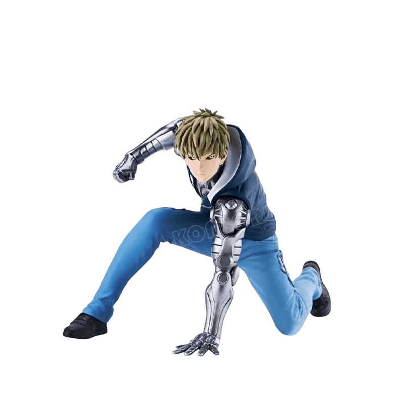 Figurine Genos (One Punch Man), 10 cm, avant-bras en alliage détaillés au millimètre — détourée, vue sans décor.