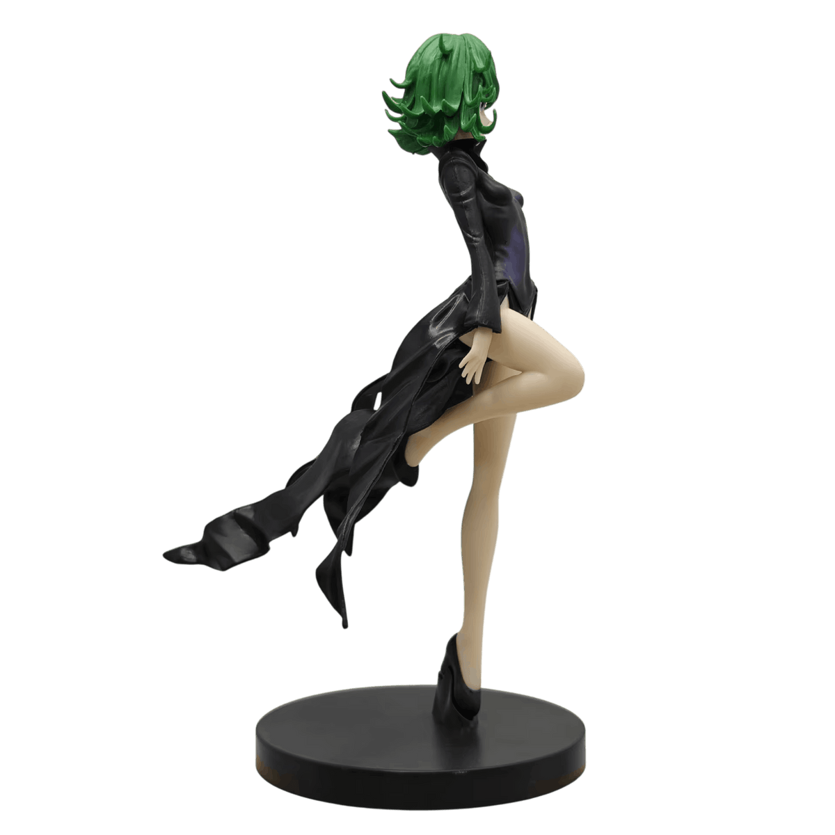 Figurine Tatsumaki (One Punch Man), 20 cm, socle minimal pour garder l'effet de suspension — détourée, vue sans décor.