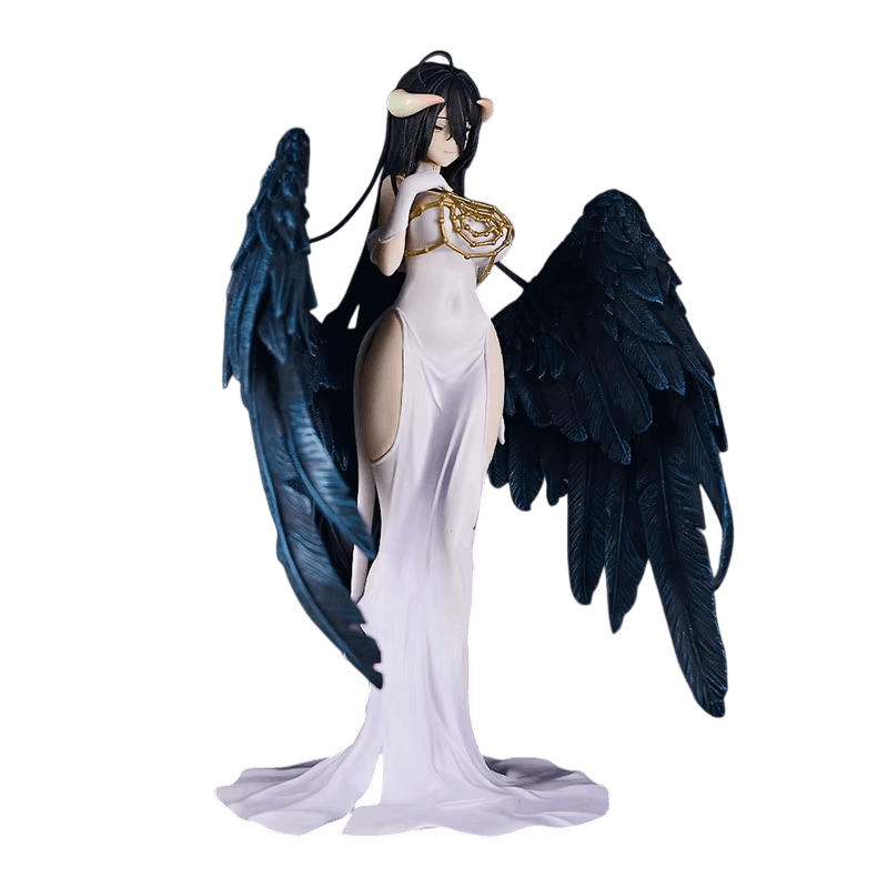 Figurine Albedo Overlord en robe blanche - face