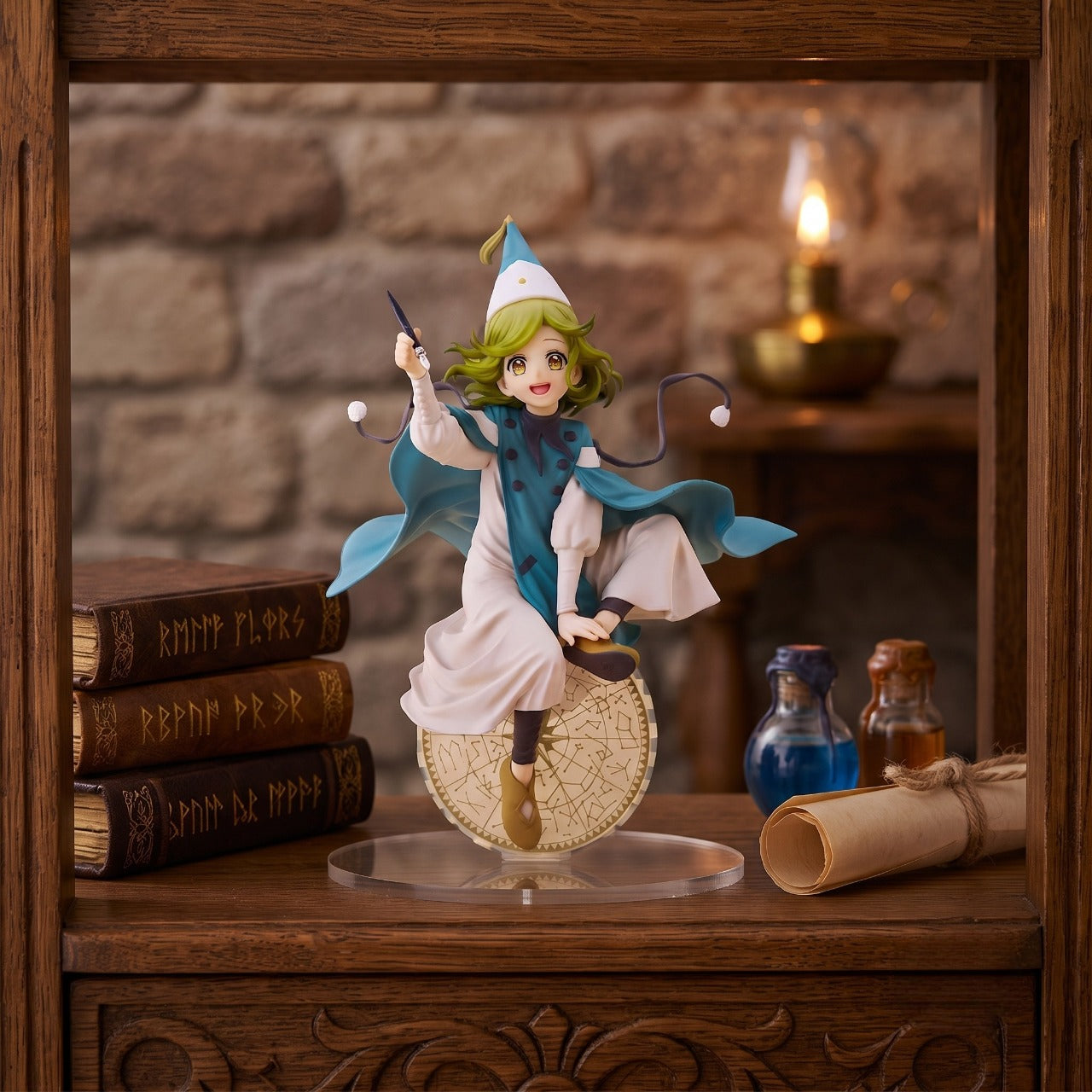 Figurine Coco Witch Hat Atelier apprentie sorciere - exposee sur une etagere (decor non inclus)
