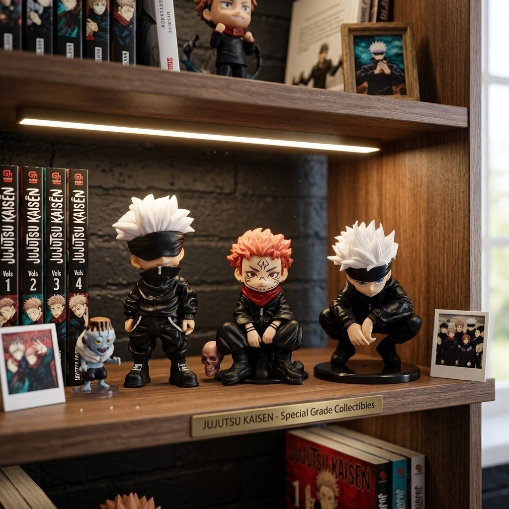 Figurines chibi Gojo et Sukuna Jujutsu Kaisen présentation
