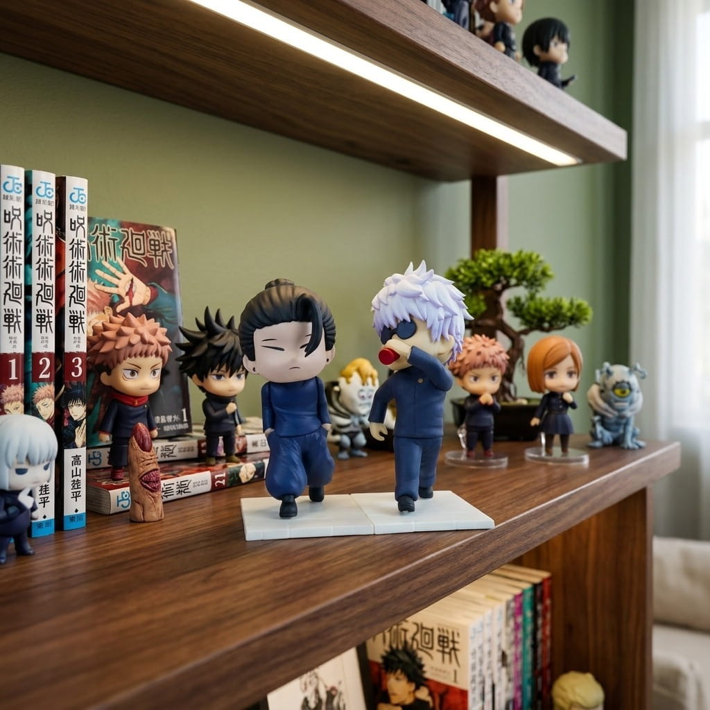 Figurines Gojo Satoru et Geto Suguru Jujutsu Kaisen présentation